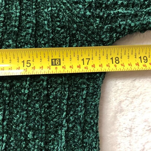 NICOLE Emerald Green Button Down Knitted Cardigan Sweater Size Small - Picture 6 of 10